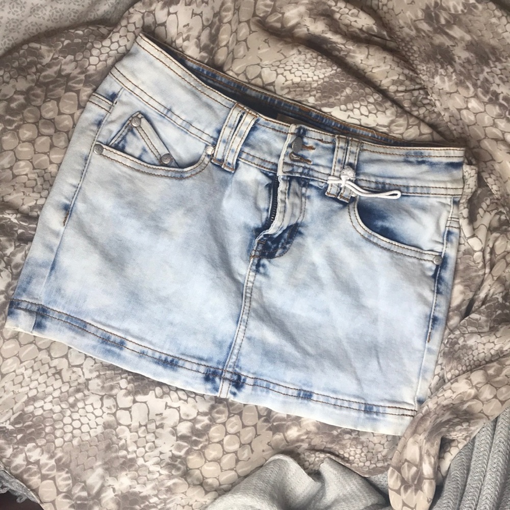 Denim Mini Skirt